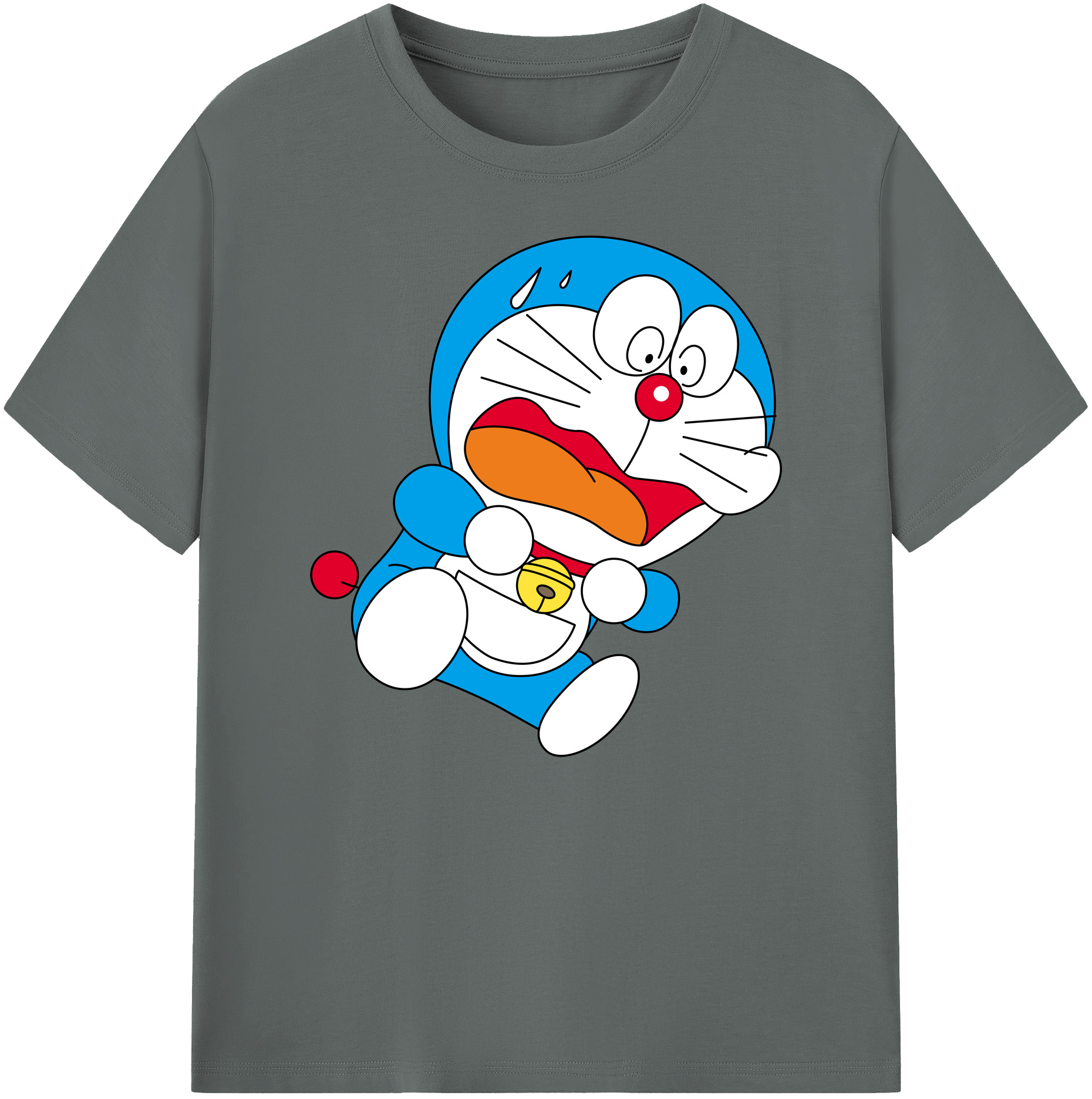 （画像用） ドラえもん Doraemon 綿100％ メンズ半袖Tシャツ｜肌触りやわらか＆通気性